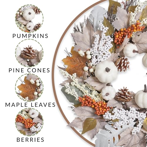 Xmasexp WREATH03 Fall Wreath For Front Door-Fall Decorations thumb #2