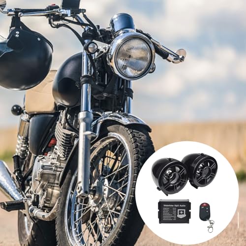 Haut-parleurs stéréo pour moto étanches avec télécommande VTT