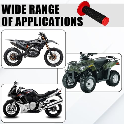 Tobenbone Pegas de motocicleta, borracha para motocicleta, 2,5 cm para guidão, acessórios universais