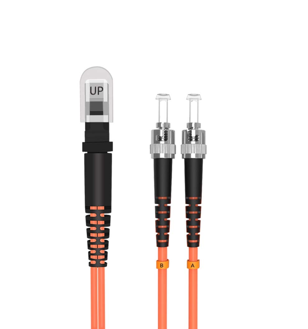 Cable MTRJ a ST de fibra óptica dúplex OM2 15 metros con cubierta LSZH de seguridad 5