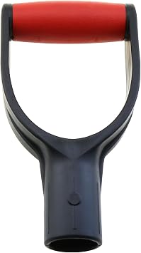 Plastic Shovel with D-Grip, 1-1/4 Inch Polypropylene Shovel Handle, Suitable for Digging and Raking