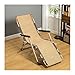 Coussin Transat-avec Coussin en Soie Glacée（Pas De Chaise） Coussin Inclinable en Soie Glacée Coussin Transat Bain De Soleil Impermeable (Color : Natural, Size : 43X175cm)