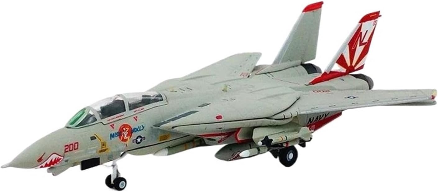 Miniature Scale 1 200 for Navy F14A Simulation Aircraft Carrier Fighter Alloy Model Collection Gift Flying Toy Game Kits