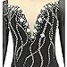 ZYDANC Gradient,XL,Professional Back Competition Costume Women's Girls' Figure Skating Dresses Hollow Ice Skating Performance Dress