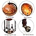 UJOYPAYD 16th Century Italian Replica Globe Bar Cabinet,17.5” Wood Globe Wine Bar Stand w/Wheels,Globe Bar Cart with Liquor Bottle Shelf,Globe Wine Cabinet Organizer for Spirits Beverage Stemware