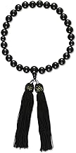 (International Appraisal Certified) Onyx Beads Beads Black Crystal, 0.4 - 0.4 inches (9.5 - 11.0 mm)