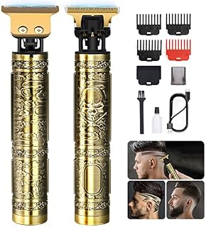 Professional Beard Trimmer Men Cordless, Electric Hair Clippers for Men, Precision T-Bladed, with4 Limit Combs, Beard Grooming Kit for Men, USB Type-C Charging 1200mah, Hair Trimmer Gifts for Men