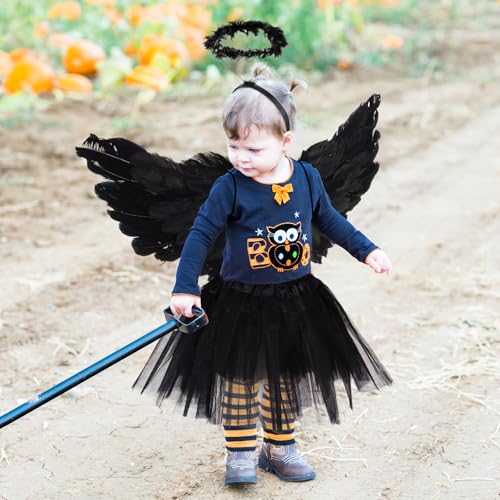 Set de Disfraz Ángel Halloween para Niñas 6 Piezas miniatura 5
