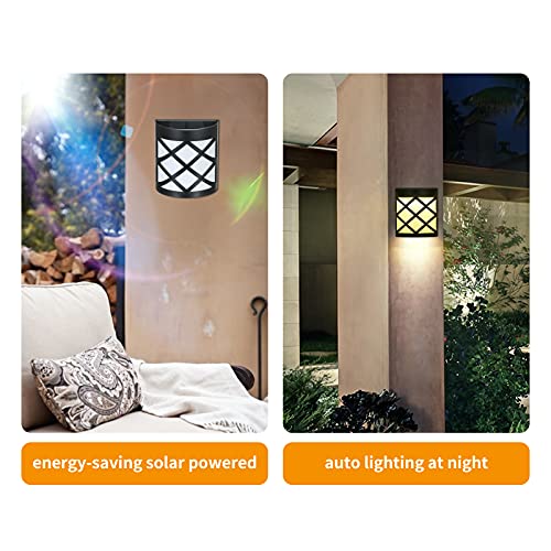 Lâmpada de parede com energia solar Lâmpada decorativa de crepúsculo ao amanhecer Controle de ilumin