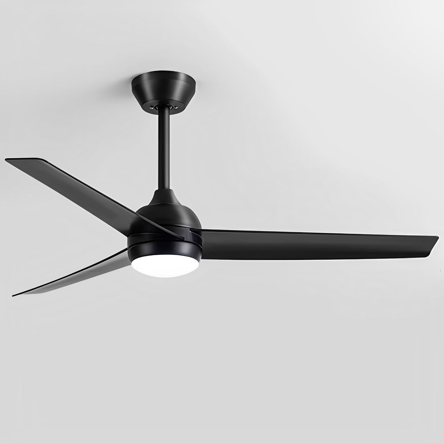 Modern 48in Ceiling Fans with Lights Indoor 18W LED Ceiling Fan Light Remote Quiet 6 Speeds Ceiling Fan with DC Motor for Bedroom Lounge Room Living Room 3 ABS Blades