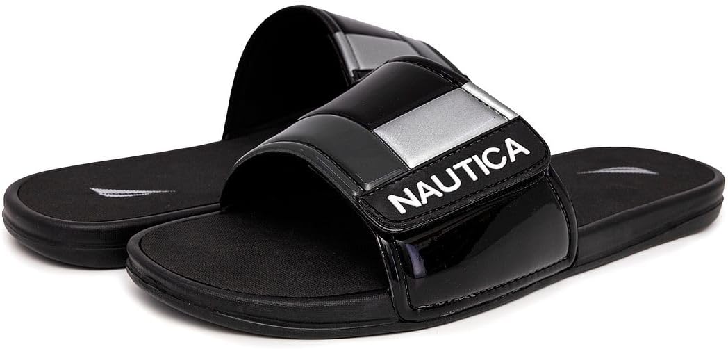 Nautica Men's Nautica Slides Black Nautica Men's Athletic