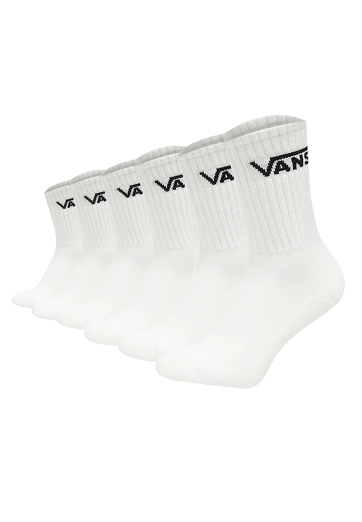 Vans Men's Crew Socks, White, S