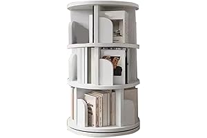 5-Tier 360-Degree Rotating Bookshelf for Children and Books