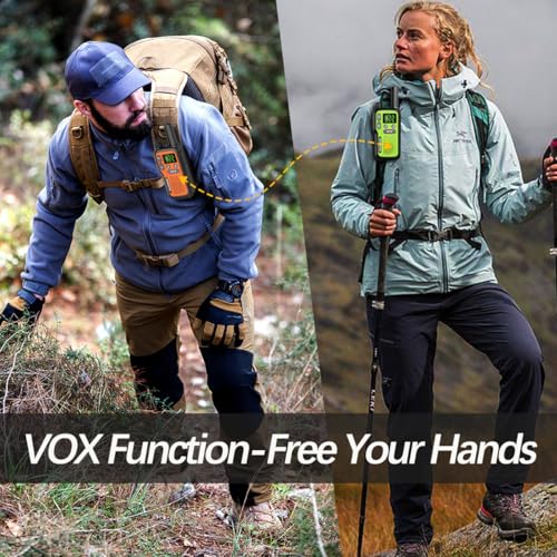 Walkie Talkies Long Range for Adults,Rechargeable Walkie Talkie 22 FRS NOAA Family Emergency Walky Talky 2 Way Radio with Earpiece 1500mAh VOX Type-C Charger for Camping Hiking Hunting Cruise,4Pack
