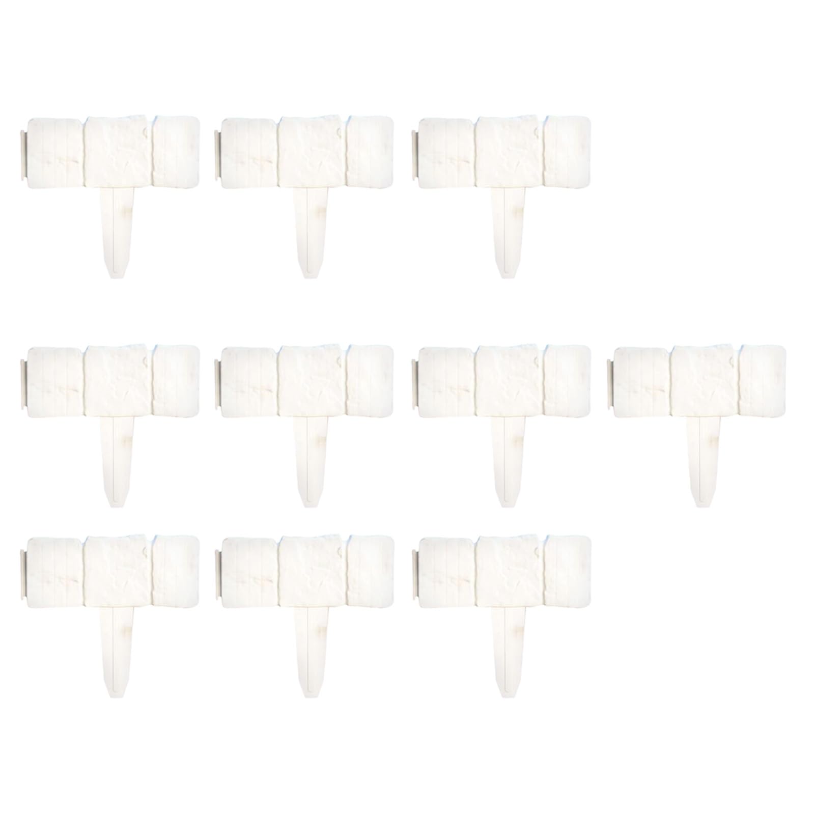 Plastic Garden Fence No Dig Garden Edging Panels Landscaping Border Panels Retaining Fence for Flower Beds Lawns Paths