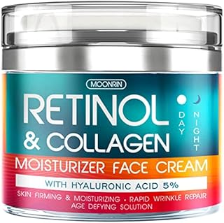 Retinol Cream for Face with Hyaluronic Acid – Collagen Face Moisturizer for Women and Men - Advanced Anti-Aging Formula for Lifting Skin – Reduce Wrinkles, Fine Lines and Dryness – 1.7 fl. Oz