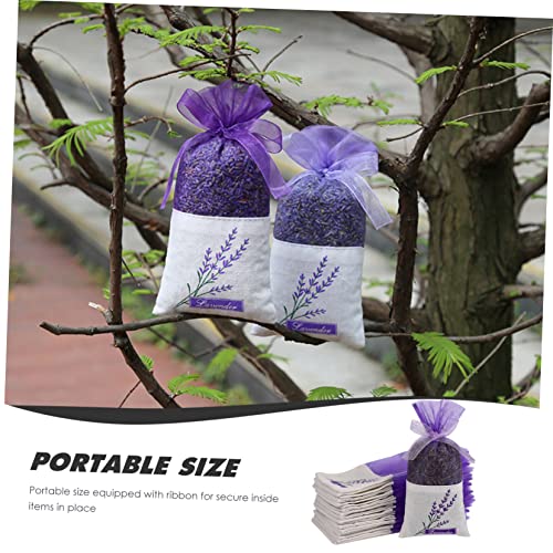 30 bolsas de saquillos de lavanda con impresión floral ligera miniatura 4