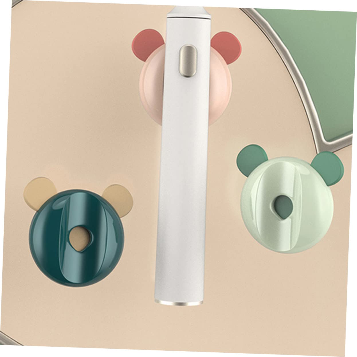 Amosfun 12piezas Soporte Magnético para Cepillos De Dientes Eléctricos Estante Sin Perforación De Mixtos Instalación y Limpieza