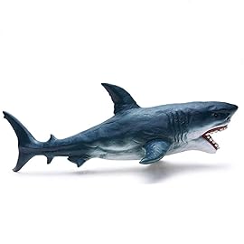 Gemini&Genius Great White Shark Hammerhead Shark Toy Set - Sea Animal Action Figure Ocean Model Toy Set -10 Inches Length -Educational, Role Play, Swim, Bath and Collectors for Kids