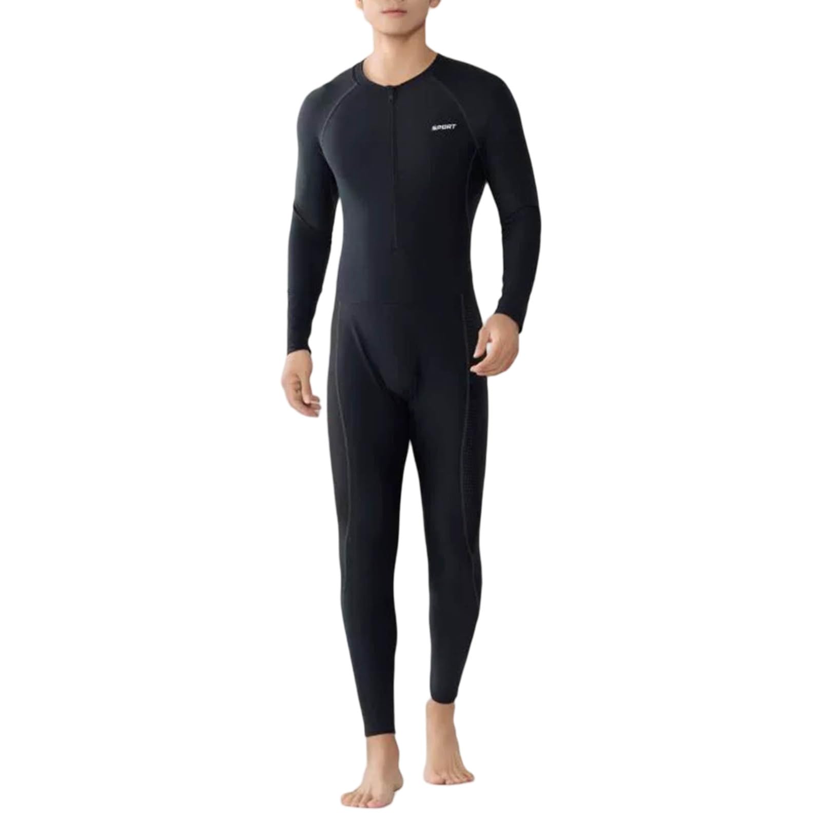 Generisch Herren Langarm Schwimmanzug Neuer Taucheranzug Lange Hose Schnelltrocknend Sonnenschutz Surfanzug Große Größe