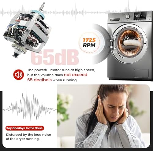 puxyblue 279827 Dryer Motor OEM (Old) for Whirlpool Replaces WP279827,2584,AP3094245,EAP334304,PS334304