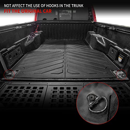 Thinzyou Fit 2005-2023 Toyota Tacoma Bed Mat Trunk Bed Mat All Weather Trunk Bed Liner 5Ft Short Bed 2022 Tacoma Accessories (5Ft Short Truck Mat) #TOP2