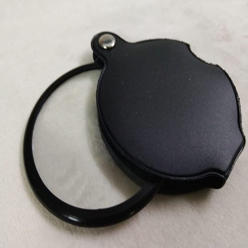 Factory Wholesale 6cm Megaloscpe PU Magnifying Glasses 5X Monocle Magnifier DIY Sewing Tools