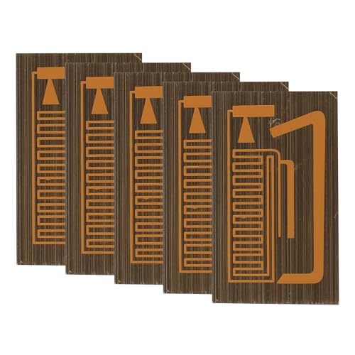 VOCOSTE 5pcs Cell Phone Patch, Portable Cell Phone Signal Sticker, Rectangle Mobile Phone Stickers Signal Patch, Cell Phone Signal Patches for Enhance Your Mobile Phone, Rose Gold Tone