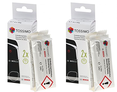Tassimo Bosch TCZ6004 00311530 Lot de 2 tablettes détartrantes 4 x 18 g