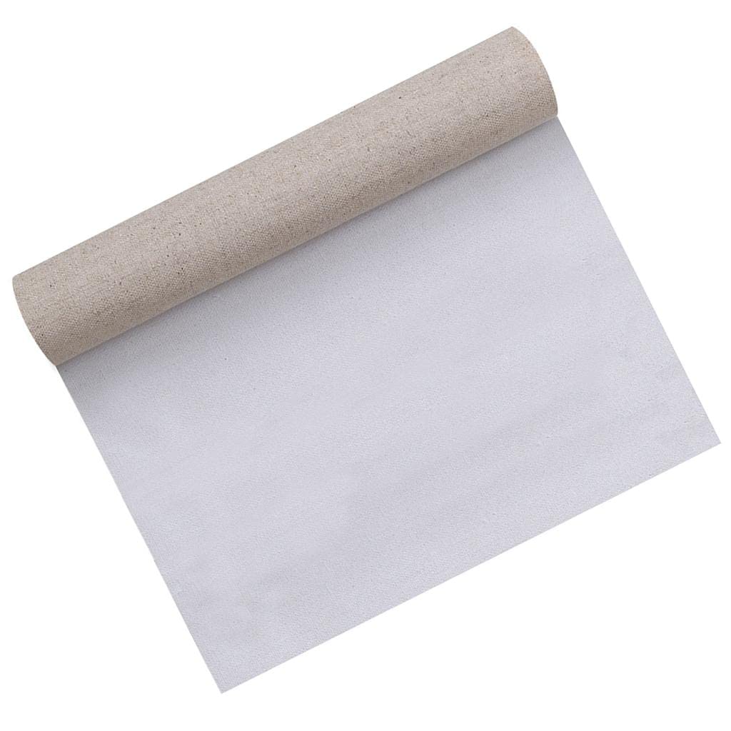 Rollo de tela para cuadros de algodón blanco Longitud: 2 m (0,58 m)