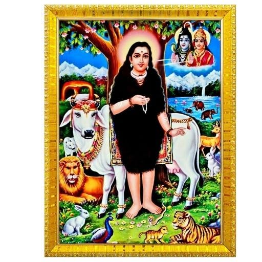 BHRAT Sri Akka Mahadevi Akkamahadevi Akkamamba Devi Wall Painting Framed Home Decor-8x10-08-image-32