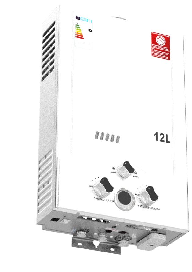 12LPM Gas Instantaneous Water Heater, 24KW LPG Instantaneous Water Heater  with Lowest Available Water Pressure of 0.2 Bar, Suitable for Propane u0026  Butane, for Home, Motorhomes, Cabins, Barns : Amazon.de: DIY u0026
