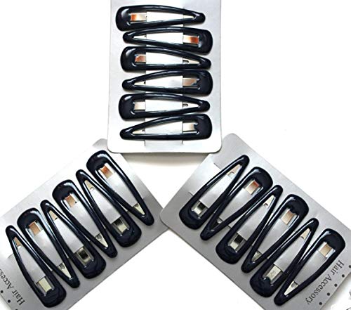 18 x Navy Blue Sleepy Clips/Snap Clips/Hair Clips - School Colours