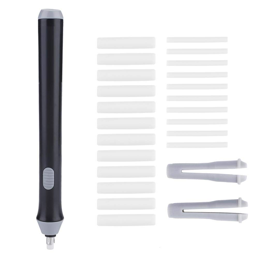 Gomma Elettrica Automatica Estink A Penna - 20 Ricariche (2,3mm E 5mm), Cancellatore Portatile A Batteria Per Disegno E Schizzi, Nero