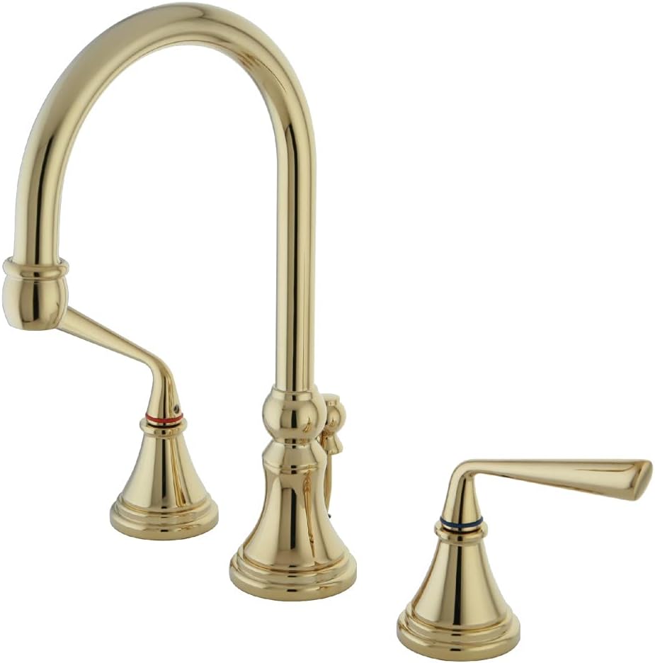 Kingston Brass KS3100AL Restoration Wall Mount Pot Filler Kitchen Faucet, Matte Black