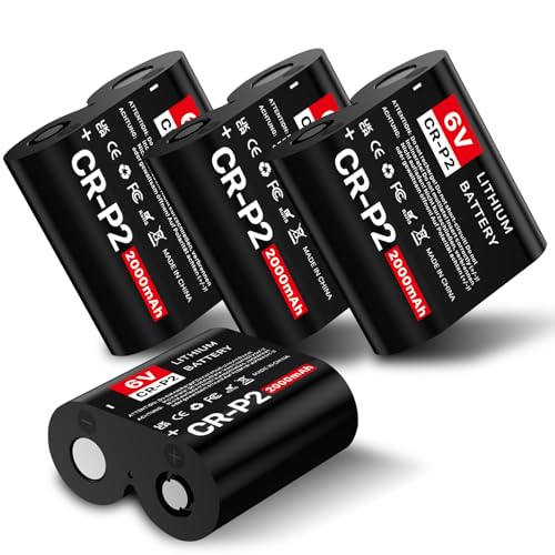 Pile CR-P2 lithium 6V 2000mAh lot de 4 pour appareils photo et systèmes de sécurité