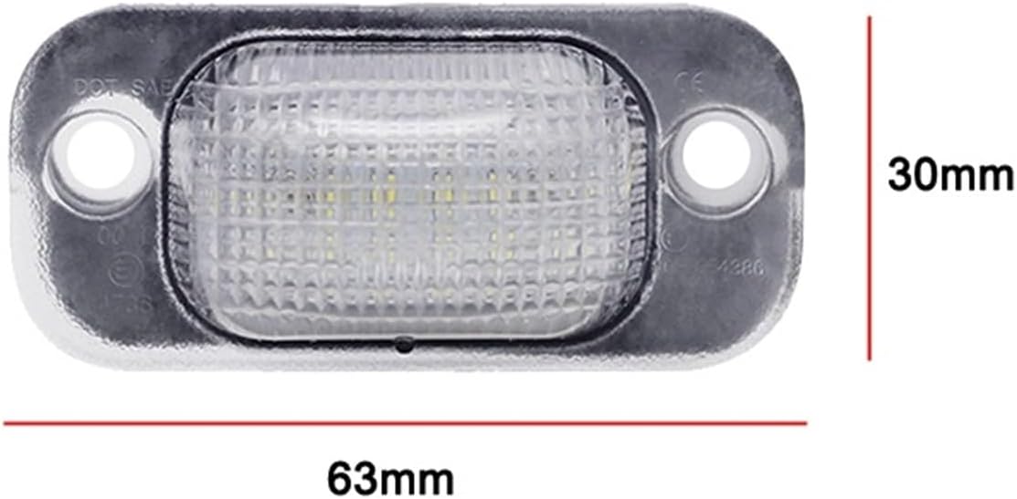 L-ed Number Plate Lamp Fit For Seat Toledo I 1991 1992 1993 1994 1995 1996 1997 1998 1999 White License Plate Light Assembly