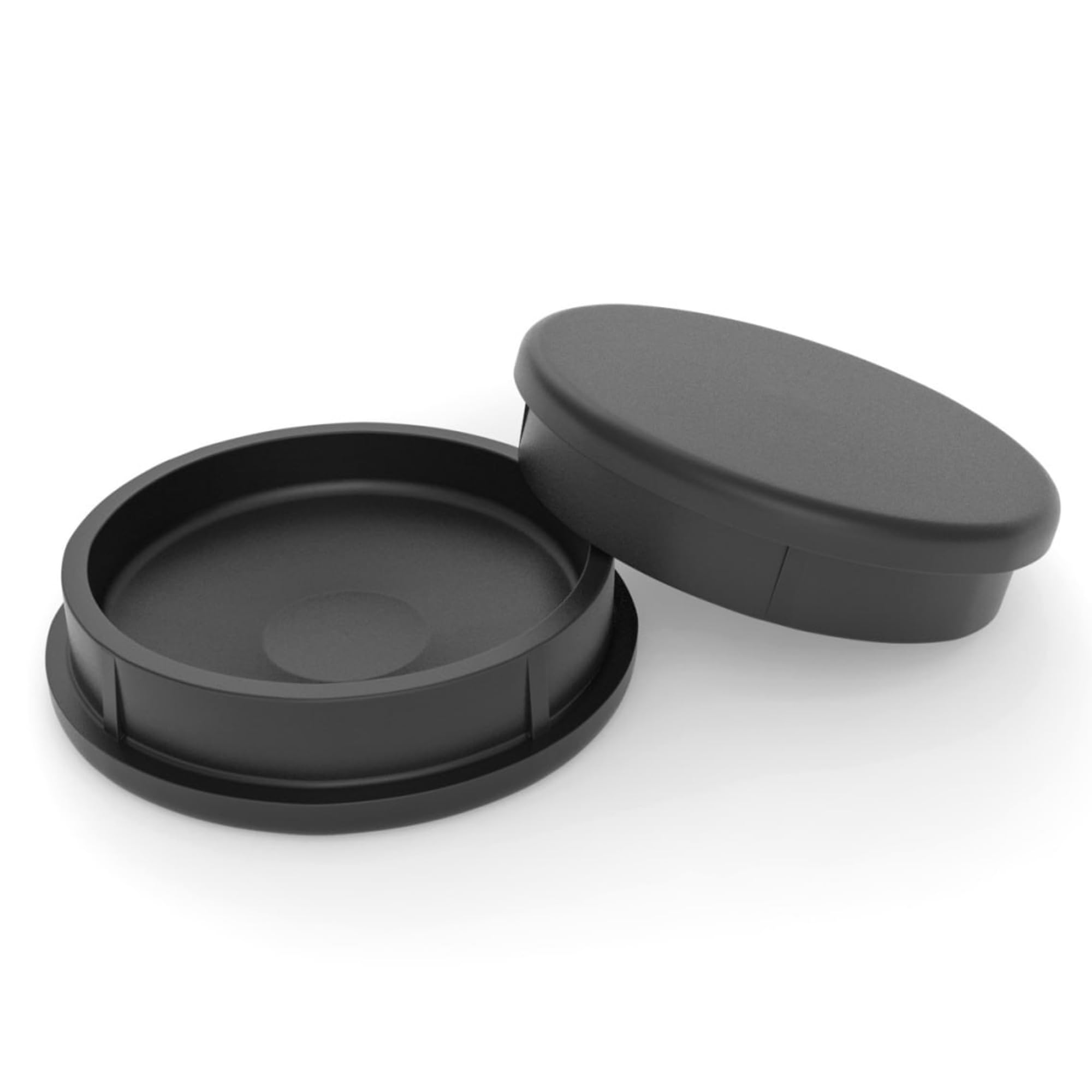 KOMORAX 20 Pack 1.25" Deluxe Outdoor Patio Furniture Glides Feet Protectors for Wrought Iron Table and Chair Feet (Black)