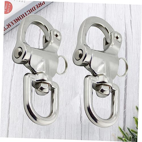 CLISPEED 2 Pçs D Ring Rigging Grilhões Grilhões De Encaixe De Olho Giratório Grilhões De Pára-Choque