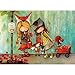LZQZJD Puzzle 4000 Pezzi Puzzle per Adulti Puzzle Cartone Animato Bambina Divertente Puzzle per Adulti in Legno