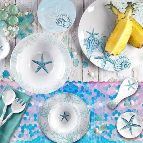 Nappe à paillettes de table de table pour transformer une nappe simple en décor - 4