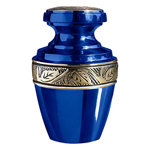 Trupoint Memorials Cremation Urns For Human Ashes - Decorative Urns, Urns For Human Ashes Female & Male, Urns For Ashes Adult Female, Funeral Urns - Blue, 4 Small Keepsakes #TOP5