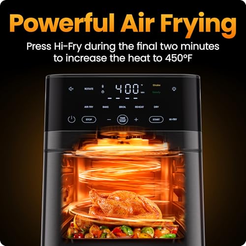 Chefman Air Fryer 6 in 1 XL 14 Quart Multifunctional Airfryer with Touchscreen Controls Ro - image 8