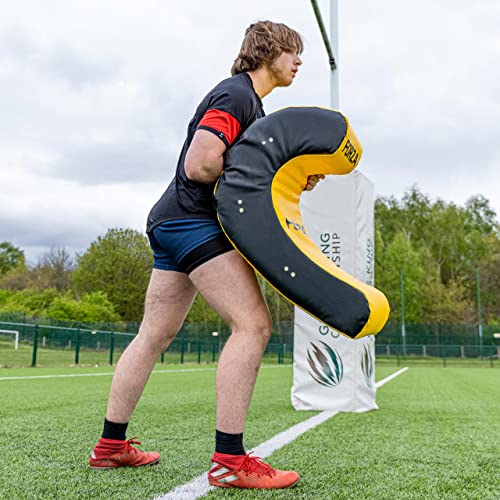 FORZA Rugby Ruck & Roll Pads – Junior/Senior Sizes | Rugby Training Equipment for Clearing/Ball Presentation/Counter Rucking | C-Shape Rugby Tackle Bags - Image 6