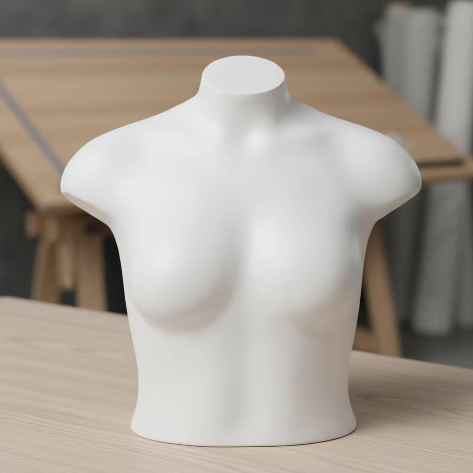 Manichino Busto Donna Opaco Manichino Donna Professionale Busto per Sartoria Femminile per Negozi, Operatori di Fotografia, Studio Fotografico , Grande