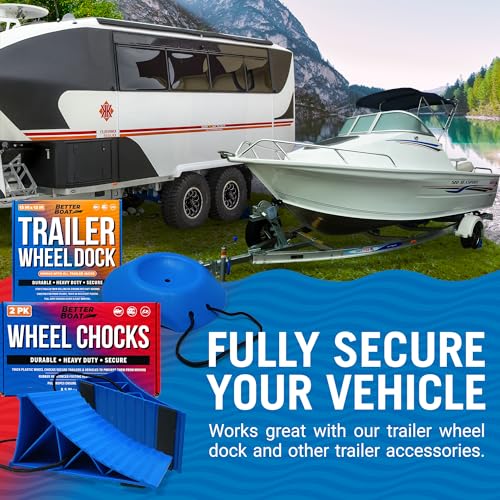 Boat Trailer Chocks and RV Wheel Chocks, 2-Pack Camper Wheel Chocks - image 4