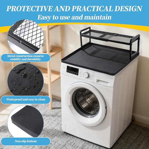 BALAPET Washer Dryer Countertop with Adjustable Shelf, Expandable Washer and Dryer Countertop with Non-Slip Mat, Universal Fit Large Space Laundry Room Organization(23.6x8.6x7in) by BALAPET - Image 4