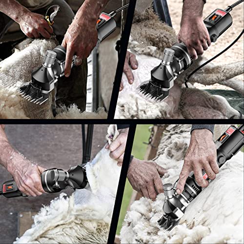 Sencan Sheep Clippers Sheep Shears,750W Farm Livestock Grooming Kit For Sheep Equine Goat Pony Cattle And Large Thick Coat Animals,Adjustable Speeds Heavy-Duty Farm Livestock Shearing Machine #TOP7