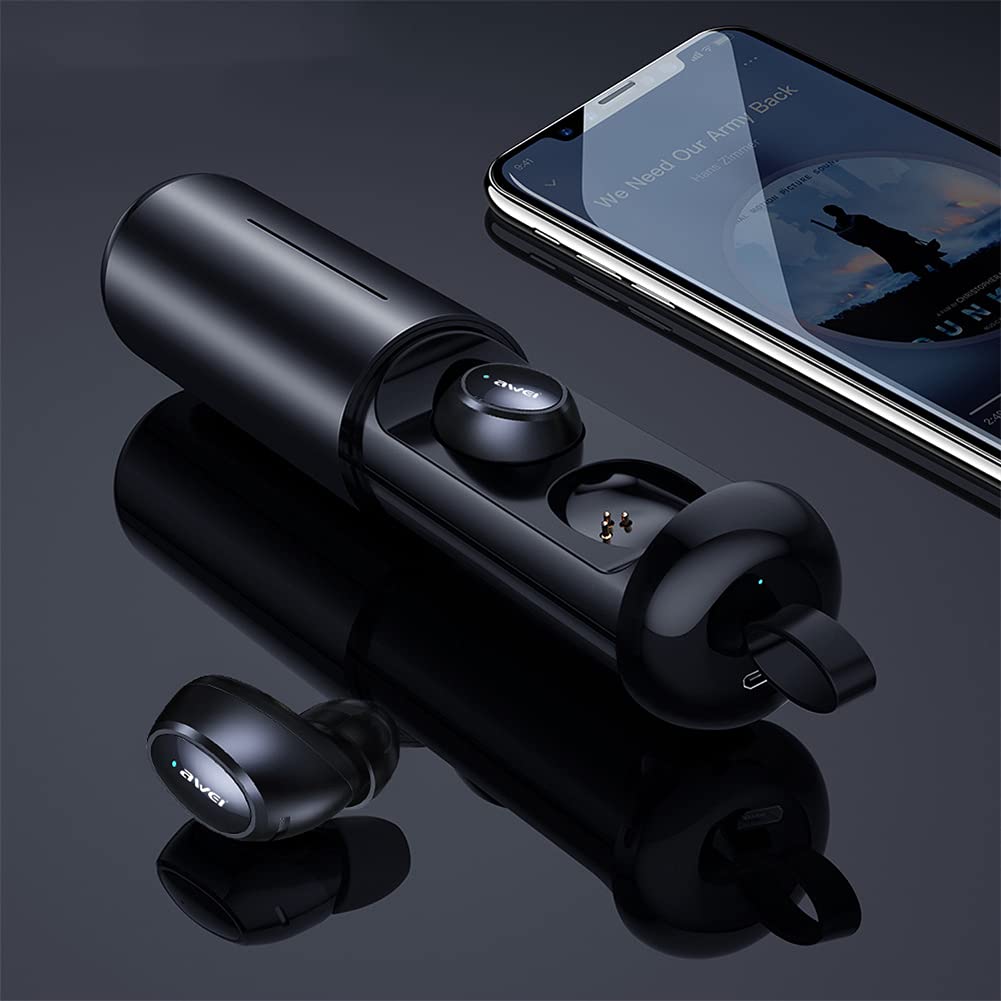 Veri Auricolari Wireless, Cuffie Bluetooth con Riduzione del Rumore, con Microfono, IPX4 Impermeabile, Stereo Hi-Fi, per L'allenamento in Palestra