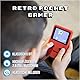 Silvergear® Analogue Pocket Konsole Retro | mit 240 Klassichen Spielen l Handheld Spielekonsole l Mini Game Konsole l Tragbare Retro Videospielekonsole | 12,5x8x2,3 cm | Rot